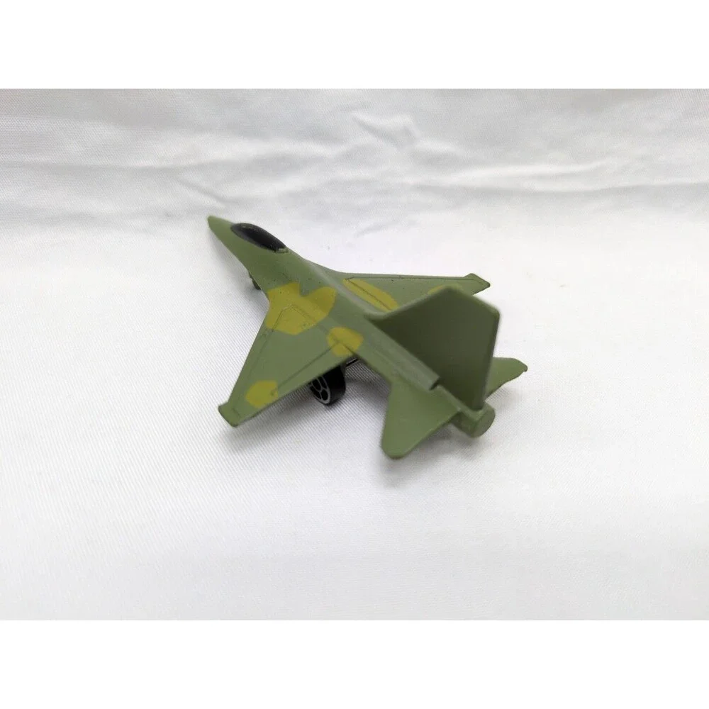 WWII Green Camo Military Fighter Jet Diecast Plane 3